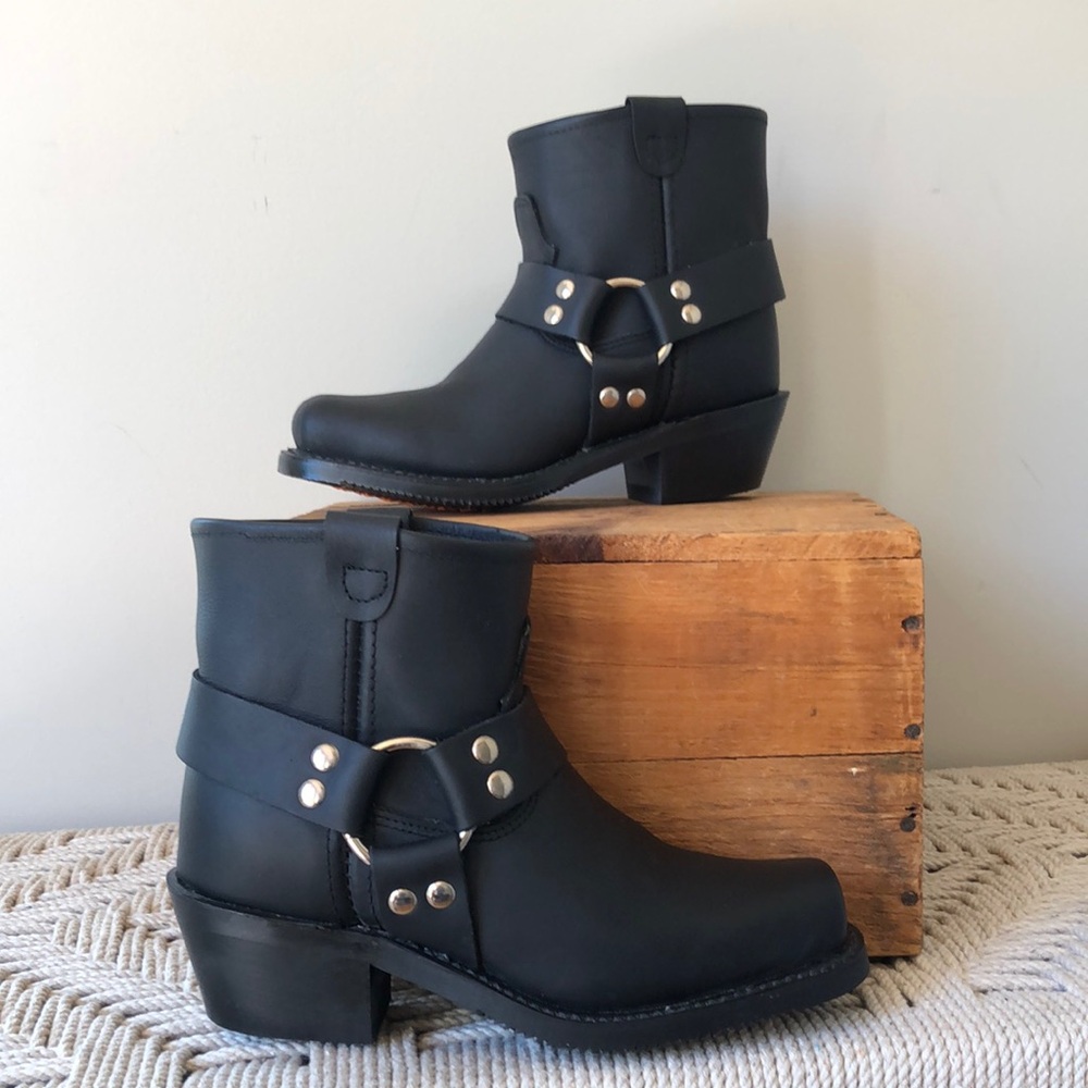 Double H Women’s Black Motorcycle Boot